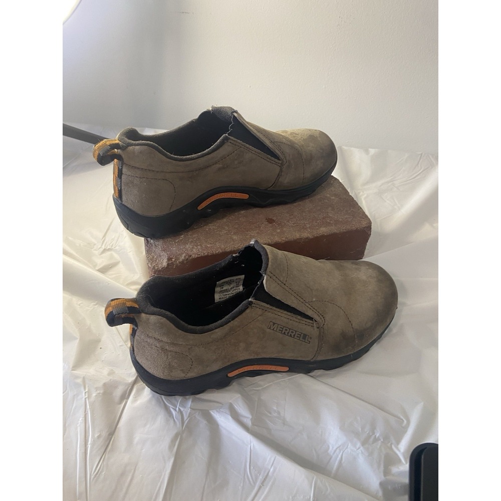 Merrell Jungle Moc Kids‎ Gunsmoke Slip-On Sneakers-Size 2M Kids